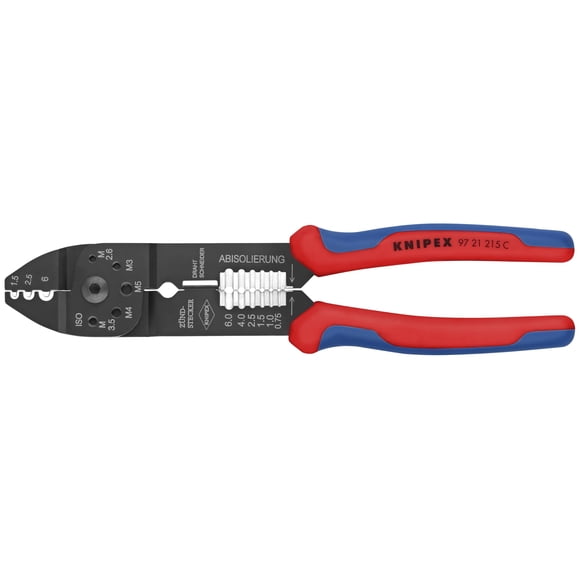 Pinzas prensadoras KNIPEX 97 21 215 C para cortar cables