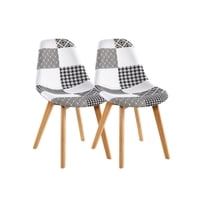 Habita2 Chile - Pack 2 Sillas Patchwood Chess
