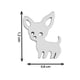thumbnail image 3 of Aros pendientes de fantasia chihuahua silver, 3 of 3