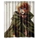 thumbnail image 1 of Cortina de ducha de baño con ganchos, diseño de cómic de manga de Attack on Titan, tamaño 60 x 72 pulgadas, 1 of 3