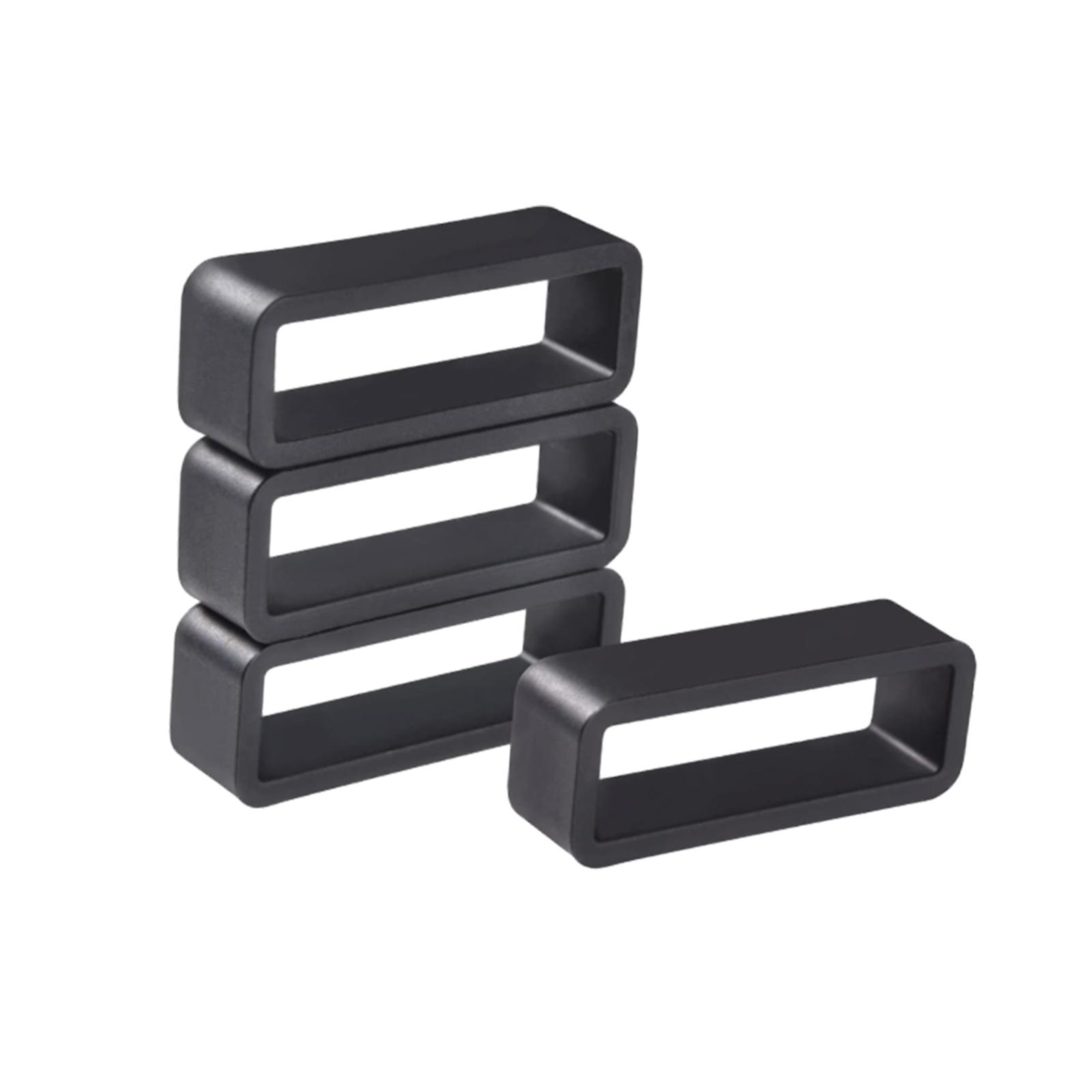 Ioensy - 4 Uds Correa De Reloj Bucles Correas De Reloj De Resina Correas De Reloj Fáciles De Usar Keeper 22Mm