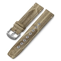 Correa De Reloj Timex De Tela De 20 Mm, Color Tostado De Liberación Rápida Con Ojales