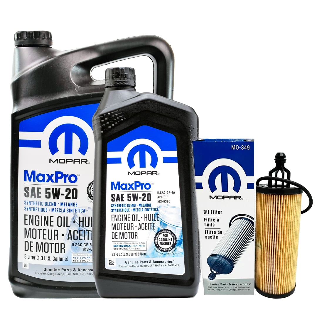 Kit Filtro Aceite + Aceite Mopar 3.6l 2007-2020