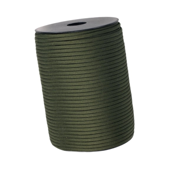 Cuerda de paracaídas de 328 pies, cuerda para tienda de campaña, cuerda Guyline para acampar al aire libre, cuerda para atar, artesanía DIY, escalada Verde