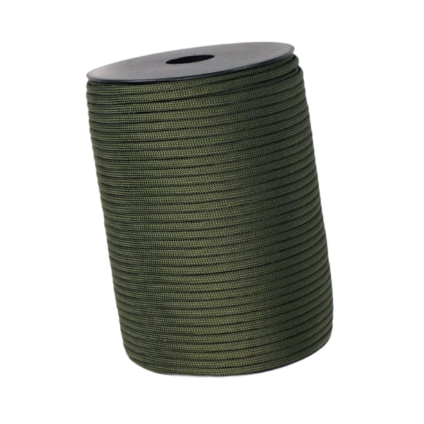 Cuerda de paracaídas de 328 pies, cuerda para tienda de campaña, cuerda Guyline para acampar al aire libre, cuerda para atar, artesanía DIY, escalada Verde