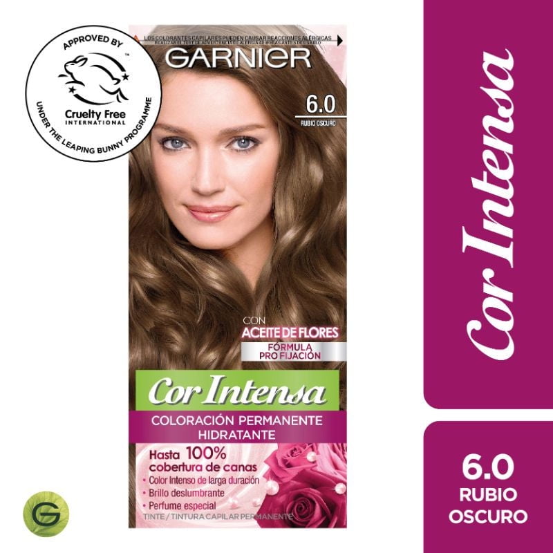 Coloración Cabello 6.0 Rubio Oscuro Cor Intensa Garnier