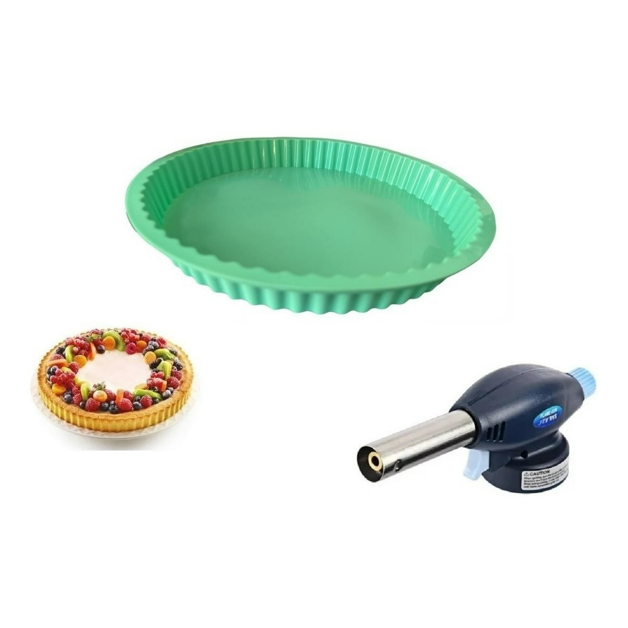 Genérico - Pack 1 Molde De Silicona Tartaleta Kuchen + 1 Soplete