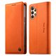 thumbnail image 1 of Funda Billetera de Cuero para [Samsung Galaxy A13 4G], Bloqueo RFID, Tarjetas y Soporte Naranja, 1 of 5
