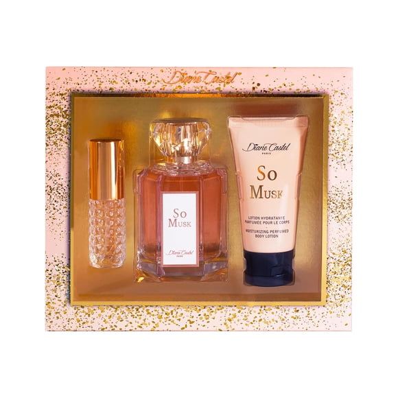 Set de Regalo de Perfume y Loción Corporal Diane Castel So Musk para Mujer
