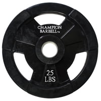 Champion Barbell - Barra De Agarre Olímpica Con Revestimiento De Goma Champion, 11,34 Kg