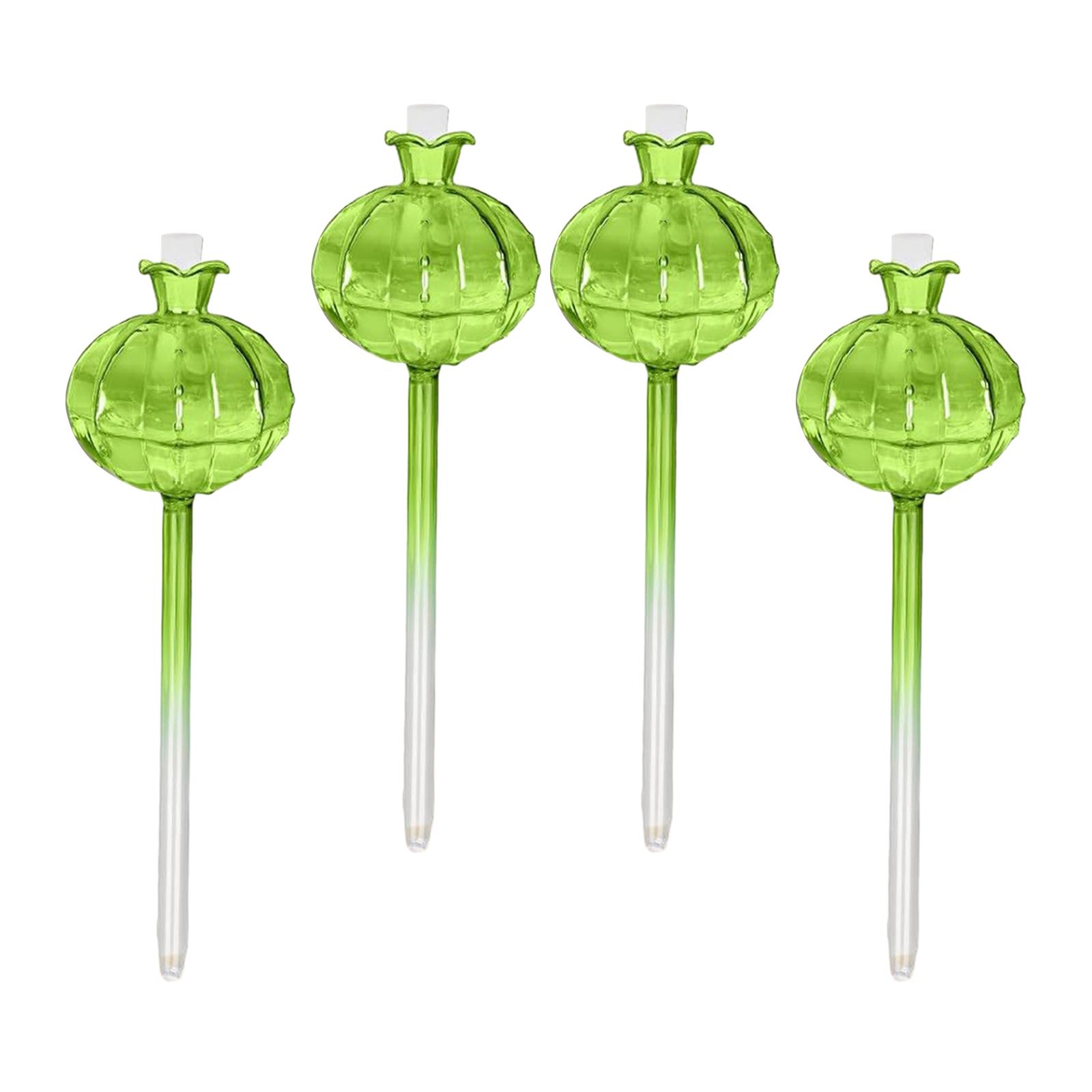 Magideal - 4 Uds. Globos De Riego Para Plantas, Estacas De Inserción Para Macetas, Dispositivos De Riego Duraderos, Bombillas De Riego Para Plantas En Macetas,