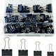 thumbnail image 1 of Clip Binder 170 Piezas Tamaaaos Surtidos Negro, 1 of 3