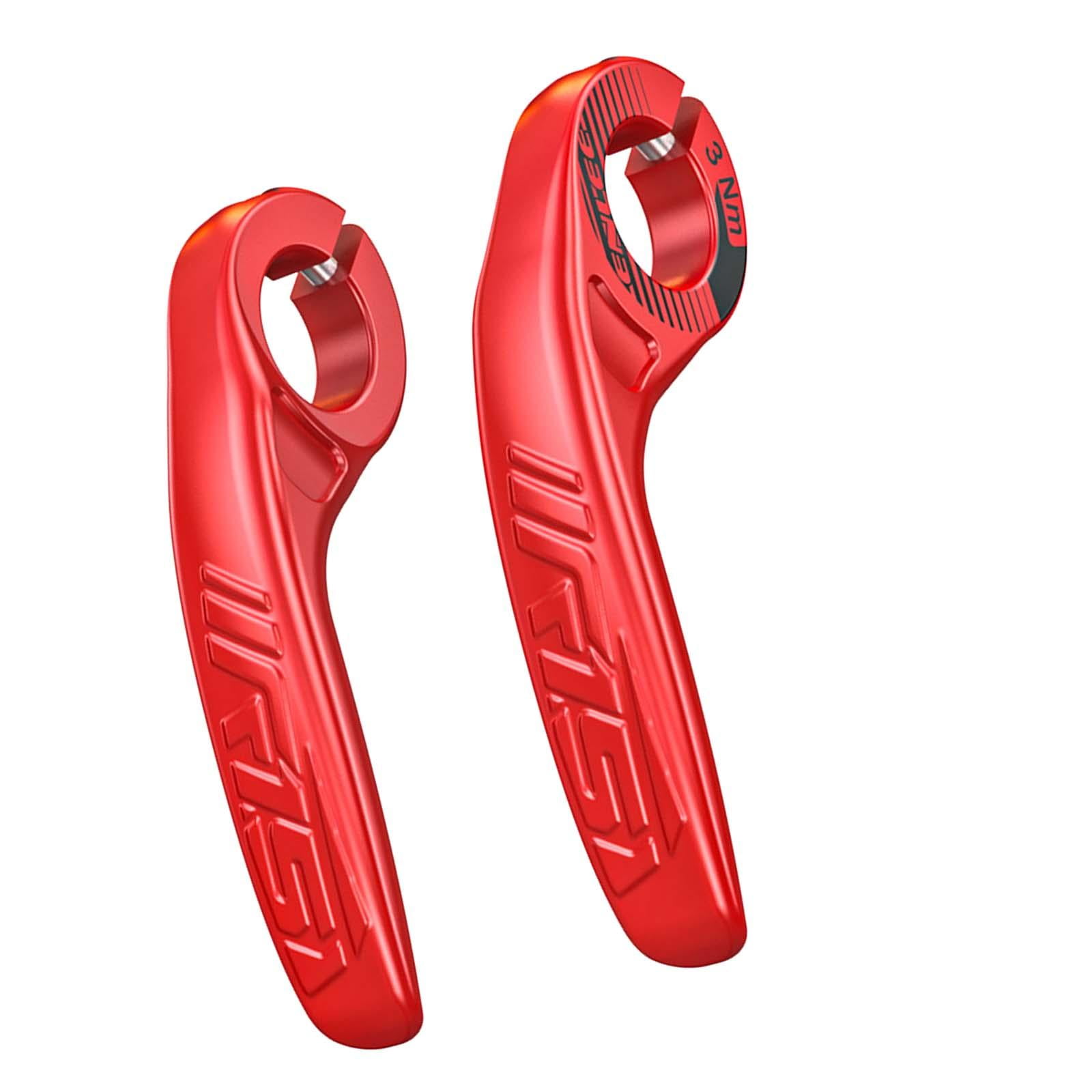 Ioensy - Extremos Del Manillar De Bicicleta De Montaña Empuñadura De Mano De 22,2 Mm Para Bicicleta Plegable Bicicleta De Carretera Bmx Rojo