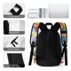thumbnail image 5 of Rainbow Ruby-theme Backpack, Campus style schoolbag Bookbag with Adjustable Shoulder Straps And Large Zip Compartment, Unisex Travel Bags.42x30x15cm, 5 of 6