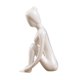 thumbnail image 3 of Figura De Yoga De Cerámica, Ornamento, Estatua, Escultura, Jardín Zen, Decoración De Escritorio Para El Hogar, 6x4x9,5 Cm, 3 of 5