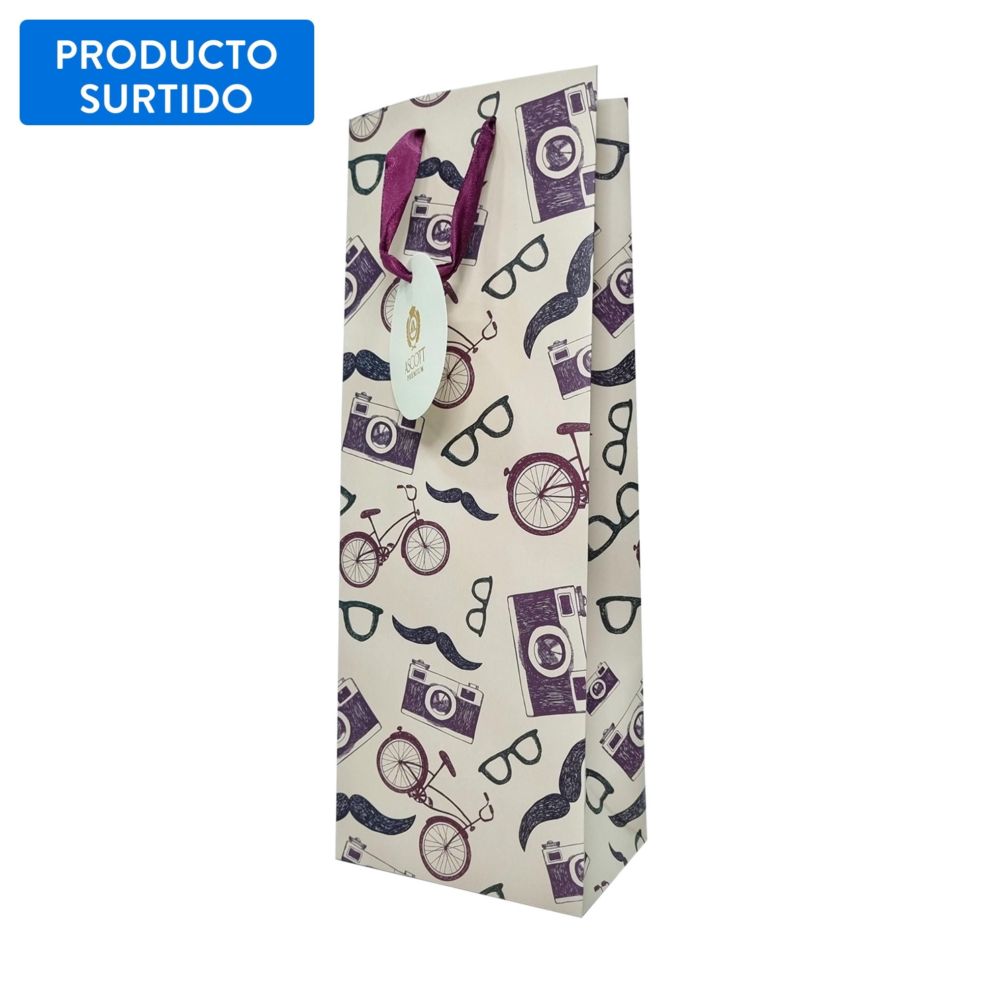 Bolsa Vino Masculino, Producto Surtido, 1 Un Ascott