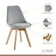 thumbnail image 3 of Silla Tulip Velvet - Gris, 3 of 3
