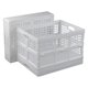 thumbnail image 1 of Cajas de almacenamiento Sosody, de plástico, grandes, plegables, de 34 litros, 4 unidades, color blanco, 1 of 7