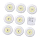 thumbnail image 2 of Luz Bajo el Gabinete, Luz Nocturna con Control Remoto para Gabinete, Pasillo, Closet, 8 Luces, Blanca, 2 of 3