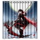 thumbnail image 1 of Cortina de ducha de anime Ruby Rose, juego de cortina de baño con ganchos, tamaño 66 x 72 pulgadas, 1 of 3