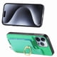 thumbnail image 4 of Funda Magnética Para Iphone 15 Pro Max Con Billetera Y Anillo Protector Resistente Verde, 4 of 6