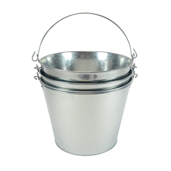 Cubo galvanizado para cerveza BarSics, 5 l/9 x 9 x 18 cm (paquete de 3)
