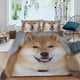 thumbnail image 2 of Shiba Inu Conjunto de sábanas temático, trío de piezas, cómodo y amigable con la piel, diseño único, regalo de decoración para el hogar para familiares, amigos y fans,135cm *200cm, 2 of 6
