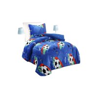 Genérico - Cobertor Sherpa Plaza Y Media 180X200Cm Azul B5