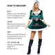 thumbnail image 4 of Vestido de Papá Noel para Papá Noel de Costume Leg Avenue, color verde, talla XL, 4 of 4