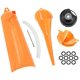 thumbnail image 1 of Juego de embudos de aceite HDBUBALUS con relleno de cárter con llave Harley Orange, 1 of 7