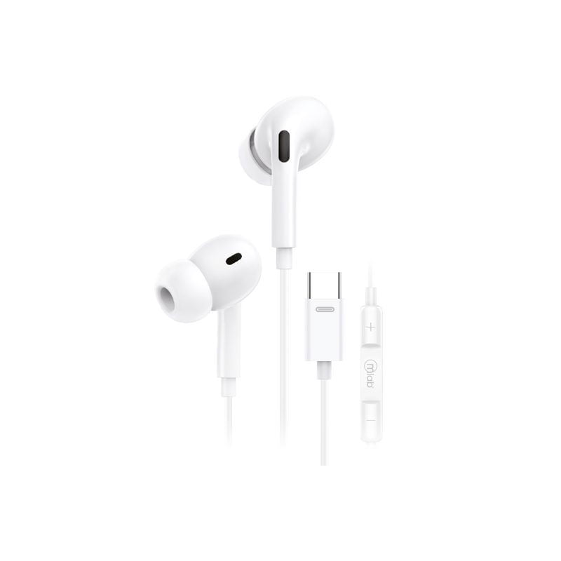 Mlab - Audífonos In Ear Conector Tipo C 8977 Blanco