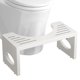 thumbnail image 1 of Taburete para inodoro ROMGUAR CRAFT, 18 cm, de bambú, plegable, en cuclillas (blanco), 1 of 7