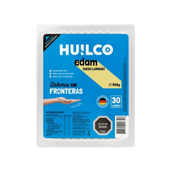 Queso Edam Laminado, 500 g