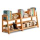 thumbnail image 1 of Set 2 Estantes de Madera Almacenamiento Organizadores de Mesa, 1 of 3