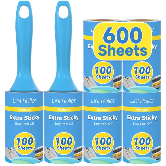 Lint Roller Swihauk, 600 hojas extra adhesivas para pelo de mascotas