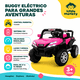 thumbnail image 2 of Auto Montable Eléctrico Infantil Buggy 12v Control Remoto Little Monkey Usb Música 2 Motores Luces Rosa, 2 of 8