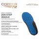 thumbnail image 2 of Plantilla Copper Fit Zen Step Comfort para mujer, tallas 6-10, azul, 1 par, 2 of 6