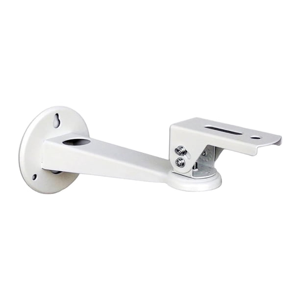 Soporte de pared para proyector, de metal, giratorio 360 degree con tornillos de montaje, soporte de pared para proyector, estante para mesita de noche o oficina. Blanco