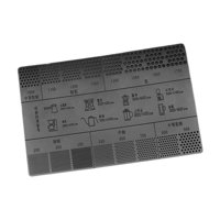 Magideal - Regla De Medición De Molienda De Café Herramienta De Precisión Guía De Tamaño Medidor De Polvo De Construcción Duradera Para Larga Vida Útil Adecuado Tarjeta Negra