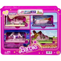 Vehículo Inspirado En La Película Toy Barbie Mini Land Con 8 Muñecas Y 4 Vehículos
