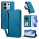 thumbnail image 2 of Funda con Billetera para [Xiaomi Redmi Note 13 Pro 5G] con Bolsillo Zipper y Tarjetero Azul lago, 2 of 6