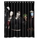 thumbnail image 1 of Cortina de ducha de Hollywood Undead, juego de cortinas de baño con ganchos, tamaño 60 x 72 pulgadas, 1 of 3