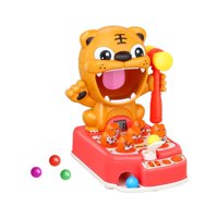 Magideal - Golpeando Juguete Para Niños Con Martillos Golpeando Dibujos Animados Mini Juego De Arcade Electrónico Juguete De Música Para Niños Adultos Niños Niña Rojo