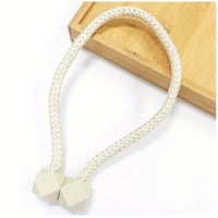 Wyj Hogar - Pack De 02 Sujetadores - Abrazaderas Magneticas Para Cortinas Crema