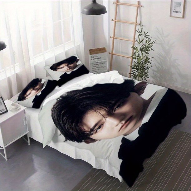 3pcs Zhanghao Character Poster Duvet Cover Set - 1*Duvet Cover + 1/2*Pillowcase No Insert