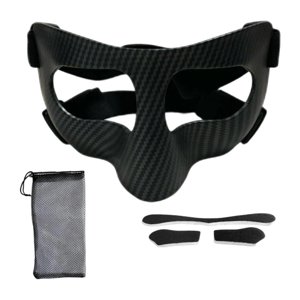 Magideal - Protector Nasal Para Baloncesto, Mascarilla Deportiva Protectora, Protector Nasal Ajustable, Protector Facial, Material De Pc Ligero, Apto Para Adultos Que Juegan Kárate, Fútbol, Diadema Negra