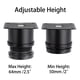 thumbnail image 4 of Patas para muebles OwnMy de acero inoxidable, negras, ajustables de 5 a 6.4 cm, 4 piezas, 4 of 7