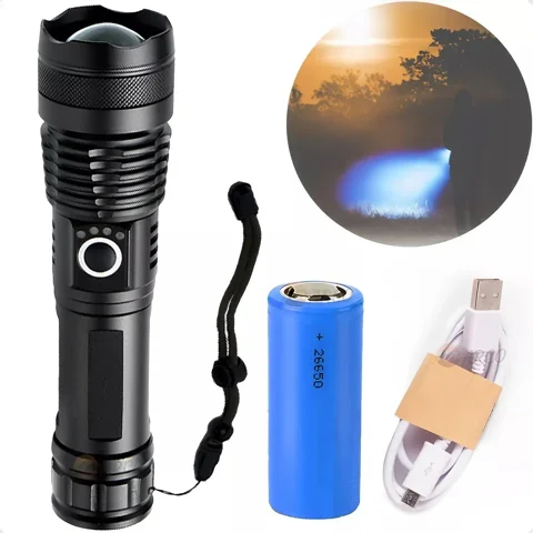 Center Web - Potente Linterna Tactica Militar Usb P50 Linternas Camping