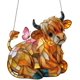 thumbnail image 1 of Atrapasol mariposa vaca highland 20cm estilo vitral colgante ventana animal granja atrapasol regalo amantes vacas, 1 of 5