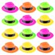 thumbnail image 1 of Sombreros Fedora Super Z Outlet Neon Estilo Mafia Gángster x12, 1 of 6